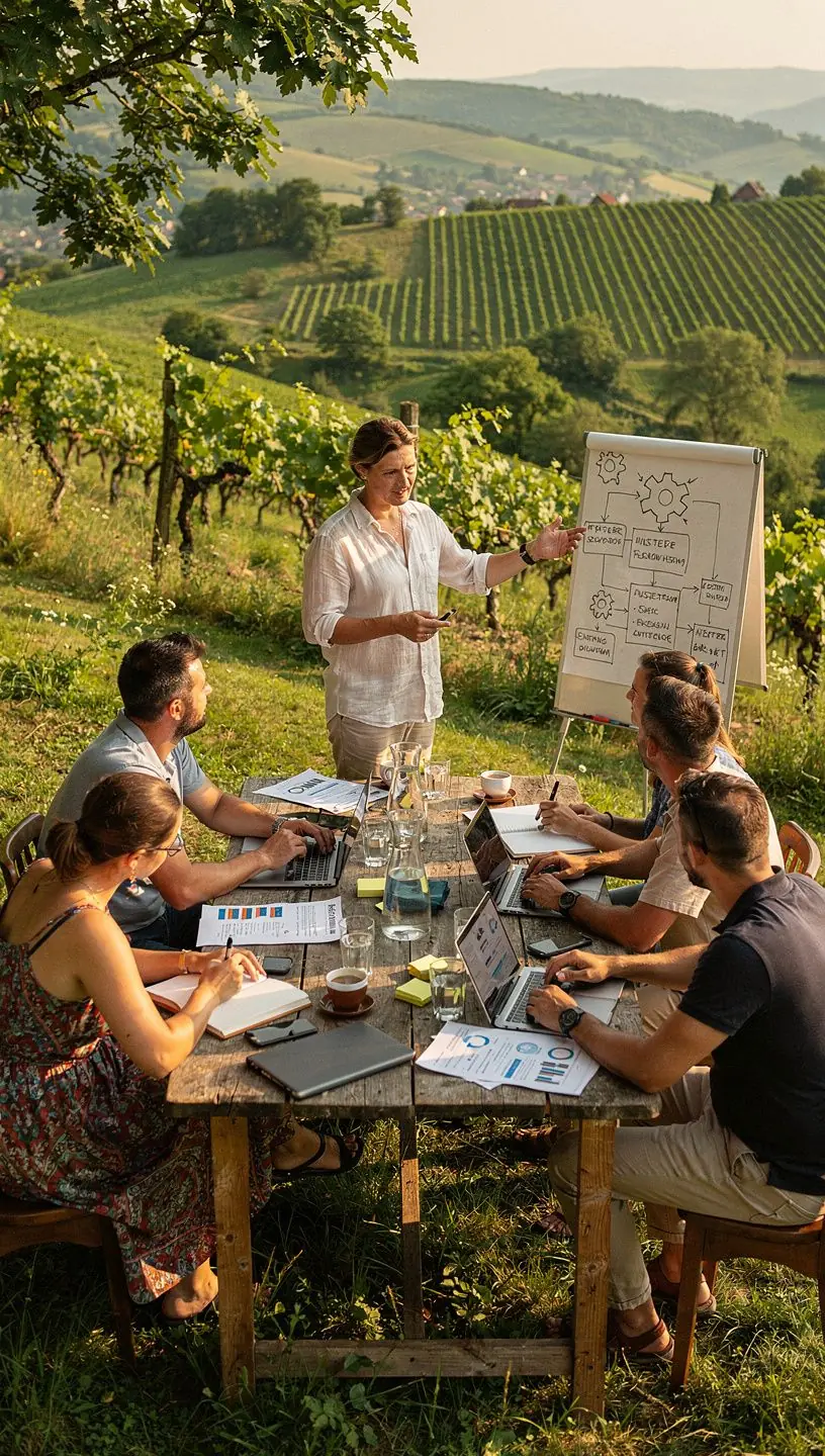 Colaj de iconițe reprezentând diverse instrumente digitale utilizate în automatizarea sarcinilor repetitive.